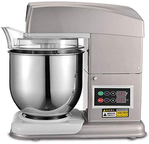 yunyu Teigmixer, LCD-Display, 11-Gang-Kuchenmischer mit Schüssel Edelstahl 7L mit Mischschläger, Tennisball, Teighaken…
