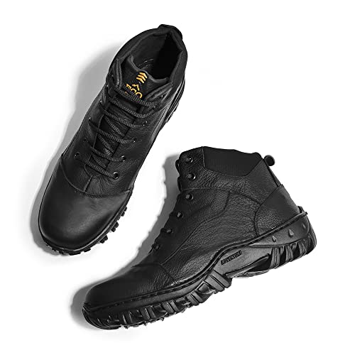 Bota Masculina Sandro Moscoloni Eco Canyon West Earth Cano Alto produzido em Couro no Preto e Marrom