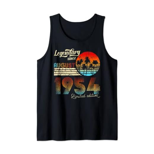 Cumpleaños Legendario Desde Agosto De 1954 Regalo. Camiseta sin Mangas