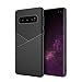 Produktbild Für Samsung Galaxy S10/S10 Plus/S10e Handyhülle Hülle Schutzhülle Business Leder Weiche Silikon Nähen Full Schutz Tasche Anti-Rutsch Case Cover TPU Smartphone Spiegel (S10 Plus, Schwarz)