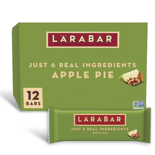 Larabar Apple Pie, Fruit & Nut Bars, 12 ct, 19.2 oz | Gluten-Free, Vegan, Dairy Free, Kosher, Soy Free, Non-GMO, No Sugar Added, 6 Real Ingredients - image 1