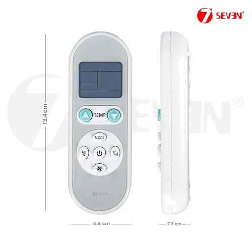 Image of 7SEVEN Compatible with Blue Star AC Remote Control Model 140 Suitable for 1 1.5 2 Ton Split & Window Air Conditioner - Match Key by Key Exactly with existing Bluestar AC Remote Function