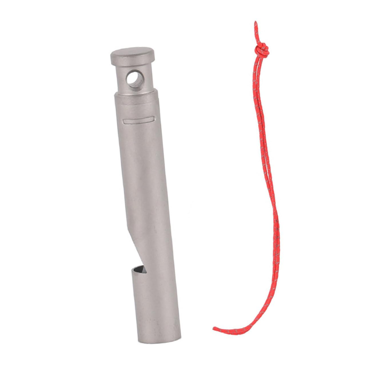 BESTonZON Titanpfeife Sportpfeife mit Lanyard Sport & Freizeit Notpfeife Party Wandern pfeifenständer düdük Notfallsignalpfeife dekorative Campingpfeife Lehrerpfeife Silver