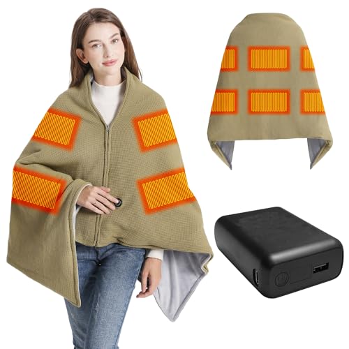 KSFJZF Heated Blanket with 20000mAh Power Bank - 58