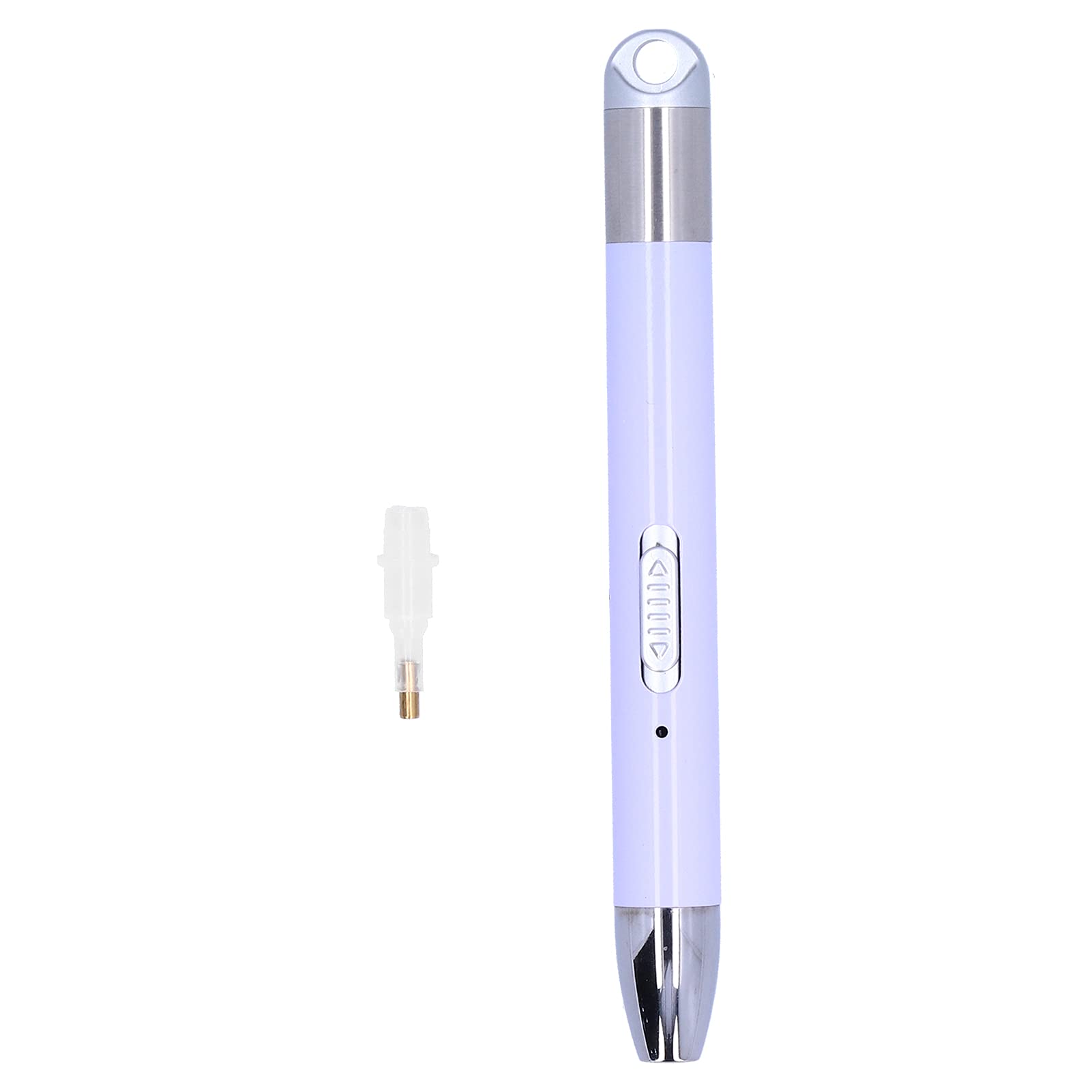 Respicefinem Painting Pen with USB Rechargeable LED Light, White & Warm Modes, 60mAh Lithium Battery, Ideal for Cross Stitch, Nail Art & DIY Crafts (Taro Purple (1 Single Diamond tip))