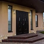 Globe Electric 44176 Bowery 1-Light Outdoor and Indoor Wall Sconce with a Matte Black Finish and Clear Glass Panes Shade, Weather Resistant Technology - Image 5