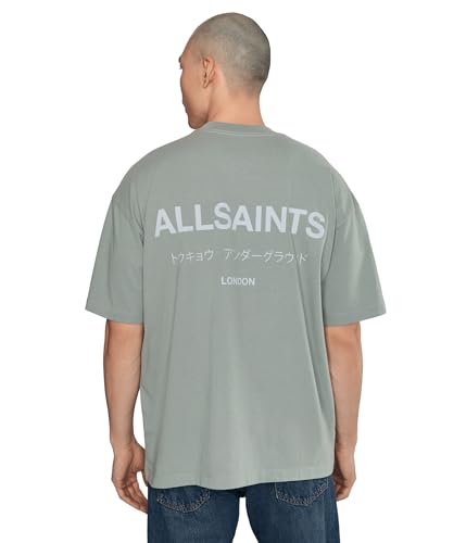 Image of AllSaints Men's Underground Oversized Short Sleeve Crew Neck Shirt