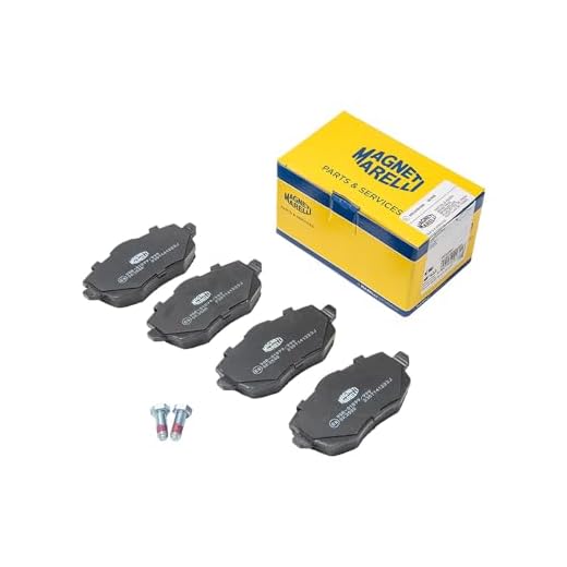 Magneti Marelli Parts & Services - Pastiglie Freni Anteriori 1559698 con Sensori di Usura, Accessori Auto ad Elevate Prestazioni e Protezione - Pastiglie Freno Compatibili con Fiat Ford Lancia e Altri