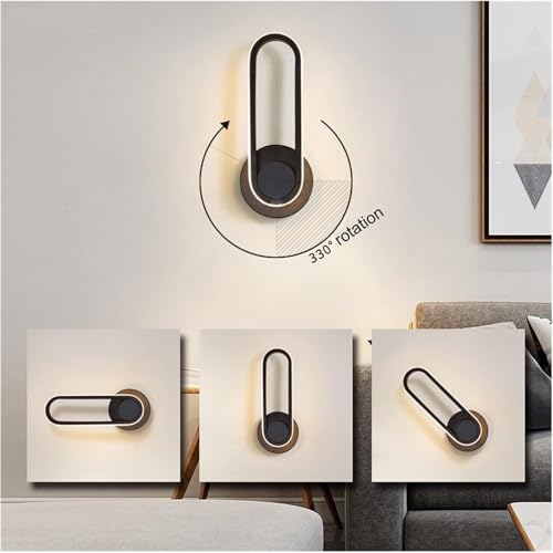 Lámpara de pared interior 12W blanca ovalada para decoración de pasillos 2