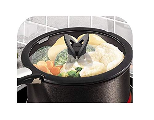 TEFAL Ingenio L9936482 Szklana pokrywka 22 cm, Płaska konstrukcja, Składany uchwyt