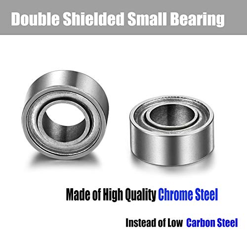 Mr106-Zz Bearing, 6 X 10 X 3Mm Bearings, Both Sides Metal Shielded Ball Bearing, Pre-Lubricated With Grease Mr106-Zz Radial Ball Bearing (10 Pack) #TOP3