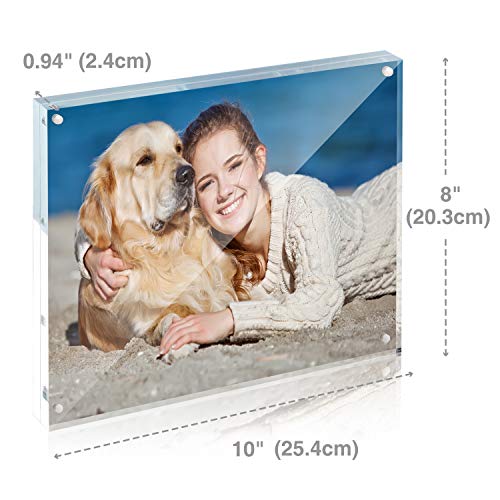 Twing Acrylic Frame 8X10, 5 Pack Premium Acrylic Picture Frame 8X10 Magnetic Picture Frame Thickness 12 + 12Mm Clear Picture Frame, 8 By 10 Picture Frames Acrylic Magnetic Photo Frame Self Standing Double Sided Frame Gift Ideal, Picture Frame #TOP2