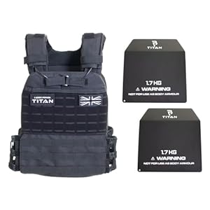 Tactical Weighted Vest (Vest & Weights – 5kg / 10lbs total)