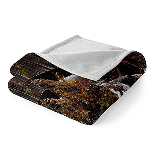 Couverture en flanelle cascade 3D en micropolaire premium