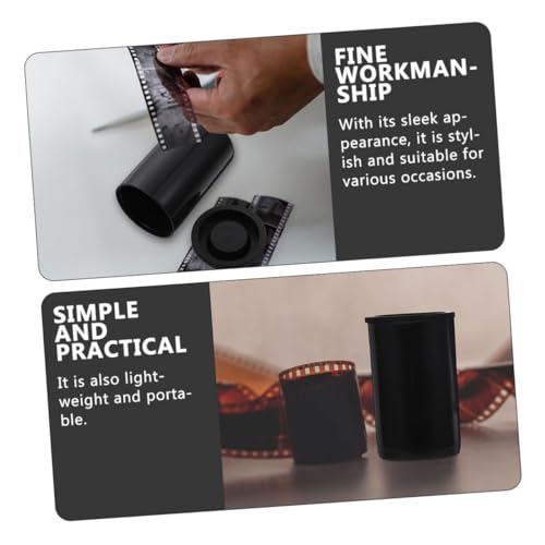 Botes de película Toddmomy con estuche plástico negro y tapa protectora 4