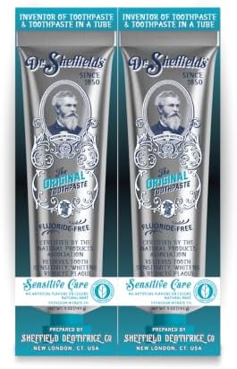 Dr. Sheffield's Fluoride Free Sensitive Toothpaste, Natural Mint,...