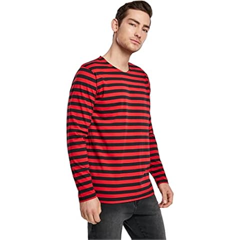 Urban Classics Men's Striped Long Sleeve T-Shirt Cover