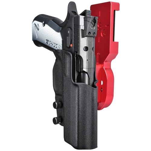 Pro Heavy Duty Competition Holster fits CZ Shadow 2 Compact (Right-Hand Draw, Red/Black)