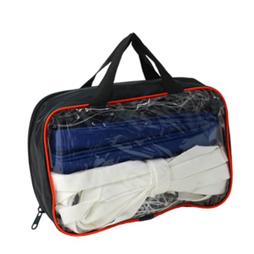 Aymzbd Pool Volleyball Net Folding Mesh Net with Carrying Bag for Outdoor Activities Pool, Dark Blue