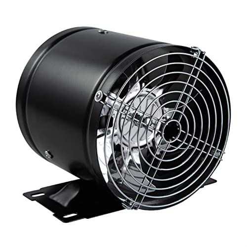 HASMI Exhaust Fan Window Duct Air Ventilation Blower with Mounting Base and Protection Mesh, 6/7/8 Inch Ventilator Booster Extractor for Toilet Kitchen Industrial Fan Ventilation Fan (Size : 7inch)