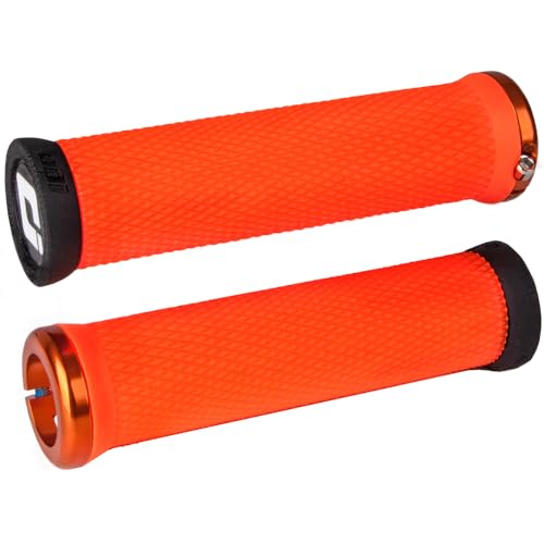 Old Dutch International ODI MTB Elite Motion Lock On 2.1 D33MTO-O Grips 130 mm Clamp Rings Orange