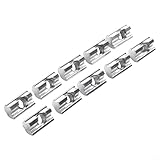 Besttoolifes Aluminium-Gleitblock mit Edelstahl-Federkugel für M8-Gewinde, kompatibel mit 40 x 40 und 40 x 80 Aluminiumprofilen, schwenkbare Halterung (50 Stück)