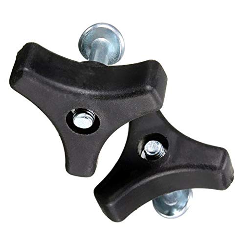 Deyehe 5Pcs Triangle Handle Knob Nut Screw Bolt Black Durable Plastic Easy Use For Honda/Other Lawn Mower Machine #TOP2