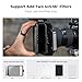 K&F Concept Mini Matte Box +ND8, DSLR Camera Matte Box with Carbon Fiber Top Flag for 67mm/72mm/77mm/82mm/95mm Lenses, with Filter Trays for 4x5.65 & Circular Filter