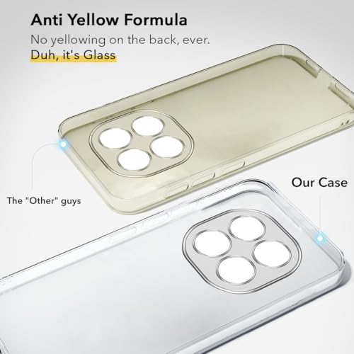 Image of Jkobi Lifetime Anti-Yellow Clear Back Cover Case for Xiaomi Redmi Note 15 Pro 5G (Sleek Hard Crystal | Shockproof and Camera Protection)