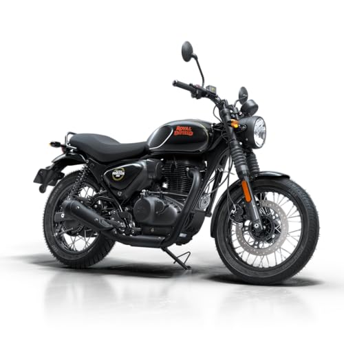 Image of Royal Enfield Hunter 350 with Disc & Spoke Wheels Motorcycle (Factory Black) Booking for Ex-Showroom Price