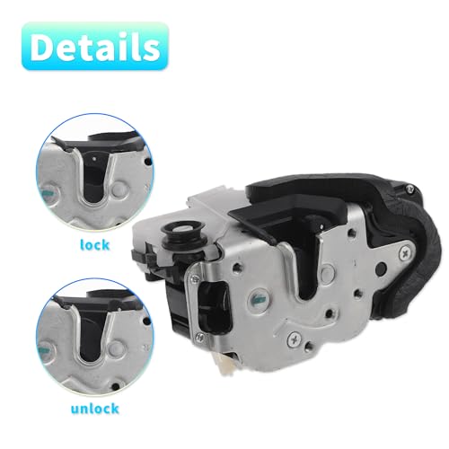 Image of X AUTOHAUX Replacement Rear Right Passenger Side Power Door Lock Actuator Motor for Chevrolet Trax 2015-2022 for Buick Encore 2015-2022 Door Latch Actuator Assembly No.13579546 Black