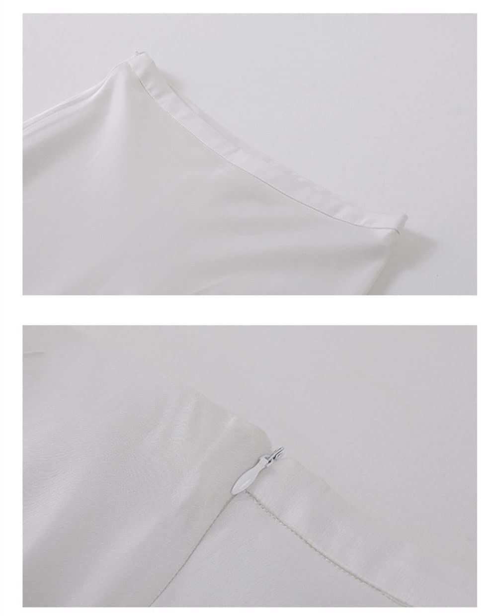 OZEO Rock Damen,Eleganter Midirock Aus Satin Für Damen, Braun, Hohe Taille, Faltenrock In A-Linie, Mit Reißverschluss, Sommer, Leicht, Gerafft, Einfach, Lange Röcke Für Mädchen, Damen, Xs