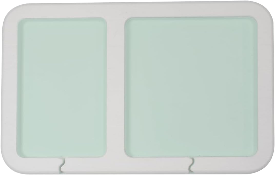 2-Pocket Dashboard Organization Pad for Boats, Peel and Stick Double Compartment Foam Dash Pad for keys, fishing tools, smartphones, pump out tokens (White + Seafoam)