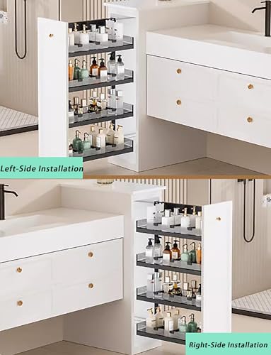 Cesta organizadora extraíble debajo del fregadero para cocina y baño, solución de almacenamiento deslizante para armarios y tocadores, diseño que ahorra espacio, fácil acceso, construcción duradera