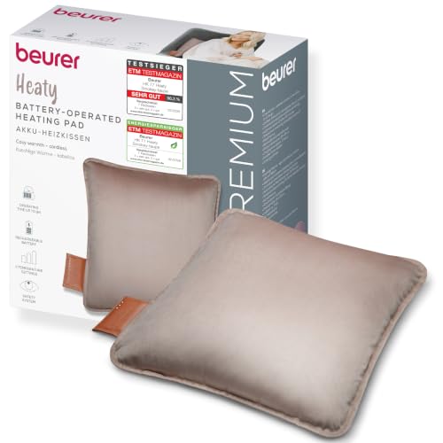 Beurer Heaty Heizkissen, kabelloses Heizkissen mit Akku...