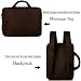 Hombres y Mujeres 15.6 Pulgadas Impermeable Nylon Bolsa de Mensajero Viajes de...
