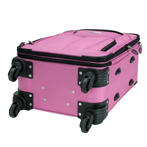 Image of Rockland Polyester Pink Carry-On (F2281-PINK)
