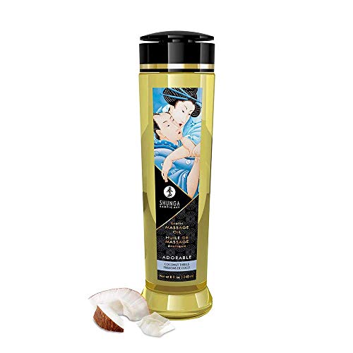 Huile de Massage Adorable Shunga l'art du soin corporel raffiné Coconut Thrills 240ml