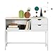 Produktbild SoBuy FSB20-W Konsolentisch Beistelltisch Flurtisch mit 2 Schubladen und 1 offenem Fach Sideboard Weiß BHT ca: 110x80x30cm