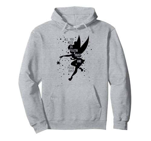 Image of Disney Peter Pan Tinker Bell Pixie Dust Silhouette Pullover Hoodie