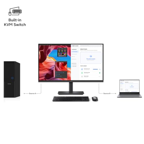 Image of Samsung 32 inch ViewFinity S8 Monitor| 4K 3840 x 2160 |350nits| 1.07 Billion Colors| SRGB 99% | PIP | PBP | HDR10 |Display Port| HDMI Port | Multiple USB Ports | Eye Care|LS32H802UAWXXL|Black