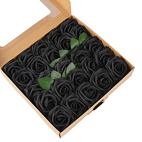 ASYOUWISH Fiori Artificiali, 25 Pezzi, Rose in