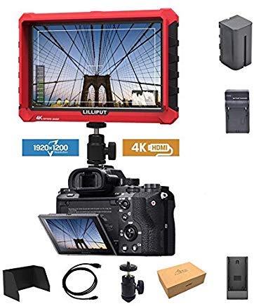 LILLIPUT A7s 7-inch 1920x1200 HD IPS Screen 500cd/m2 Camera Field Monitor 4K HDMI Input output Video For DSLR Mirrorless Camera