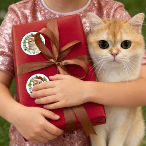 Image of Personalized Christmas Stickers with Pet Photo