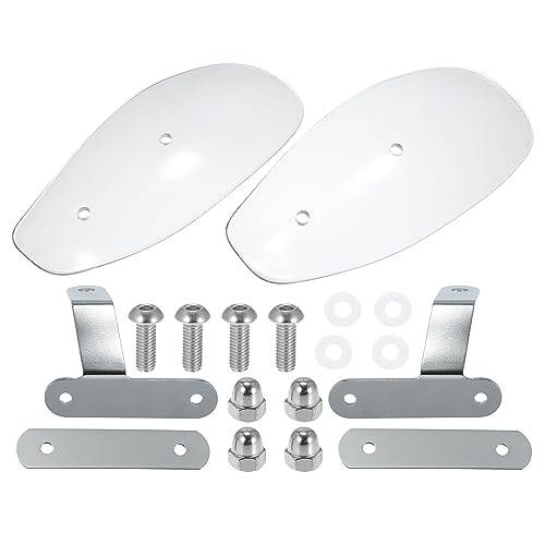 Protège-mains moto transparent 10mm Motoforti anti-vent pour Harley Honda Yamaha