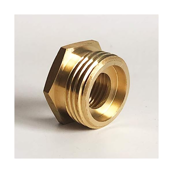 Adapter für Gartenschlauch auf Brauseschlauch / Handbrause, G1/2 Buchse auf GHT 3/4 Adapter.