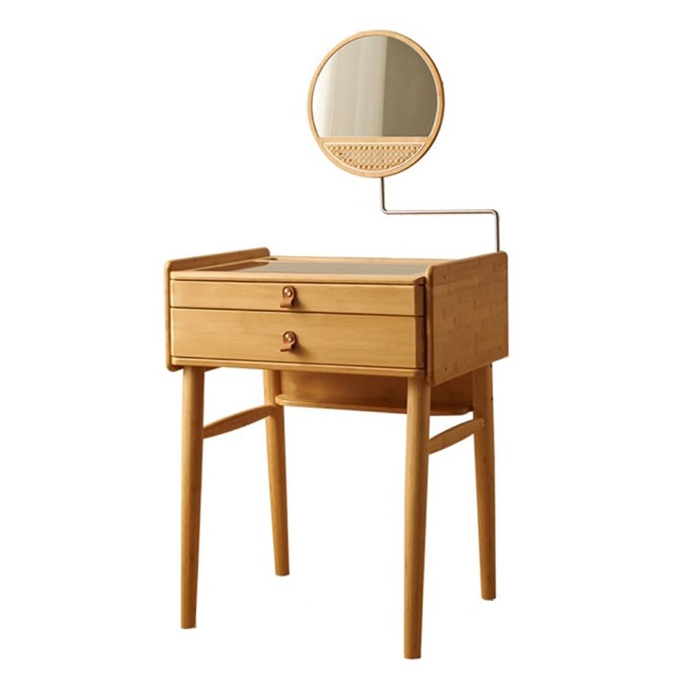 CGCSYZ Vanity Desk Small Vanity Desk with Mirror, Makeup Vanity with Drawer for Bedroom, Makeup Vanity Compact Dressing Table for Small Space Makeup Dressing Table