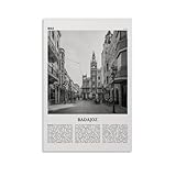 Badajoz Impresión en Lienzo Blanco y Negro Póster Decoración Pintura Sala de Estar Arte Mural Dormitorio Impresión de Pared Pintura Arte Moderno Hogar Boy Habitación Impresión Pintura Chica Vacaciones