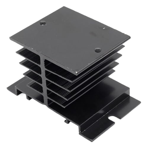 Disipador de aluminio para relé SSR monofásico 10A-40A blanco pack de 2
