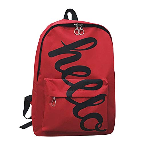 Blaward Mochila impermeable para mujer mochila de lona para niñas y hombres, mochila deportiva, unisex, mochila escolar, mochila de viaje con zíper, 15.75 pulgadas